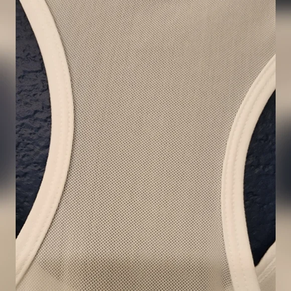 Johnny Was Calme Effect Draped Racerback Tank in White - Picture 5 of 9